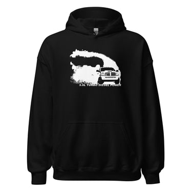 3rd Gen 5.9 Diesel Truck Rolling Coal Hoodie in black